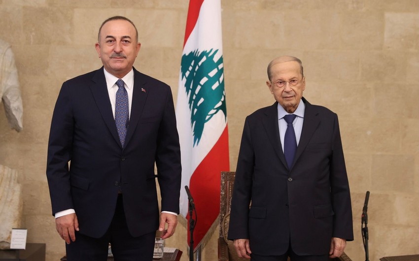 Mövlud Çavuşoğlu Livan Prezidenti ilə görüşüb