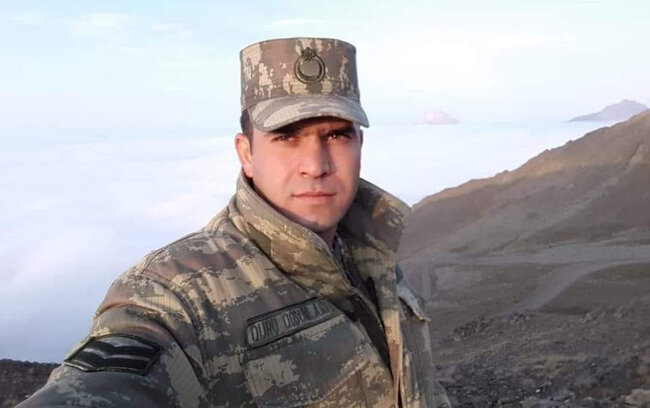 Şəhid Natiq Əliyevin nəşi Gəncədə ailəsinə təhvil verilib - FOTOLAR