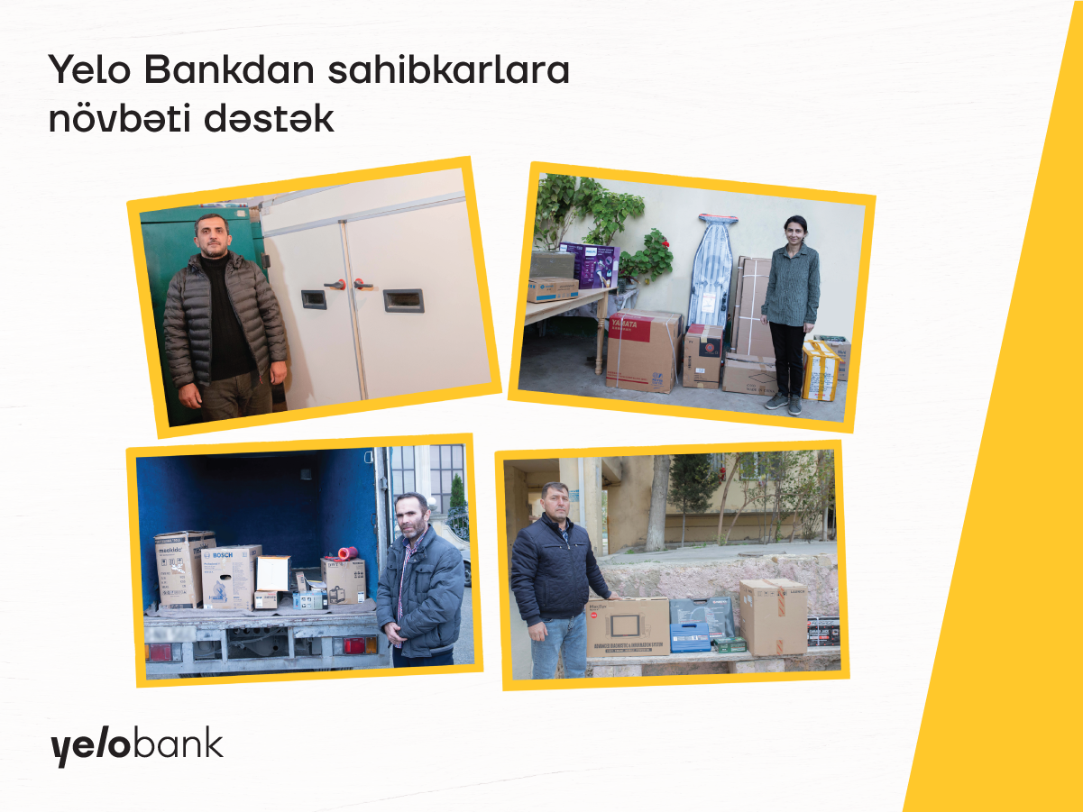 Yelo Bankdan fərdi sahibkarlara növbəti dəstək