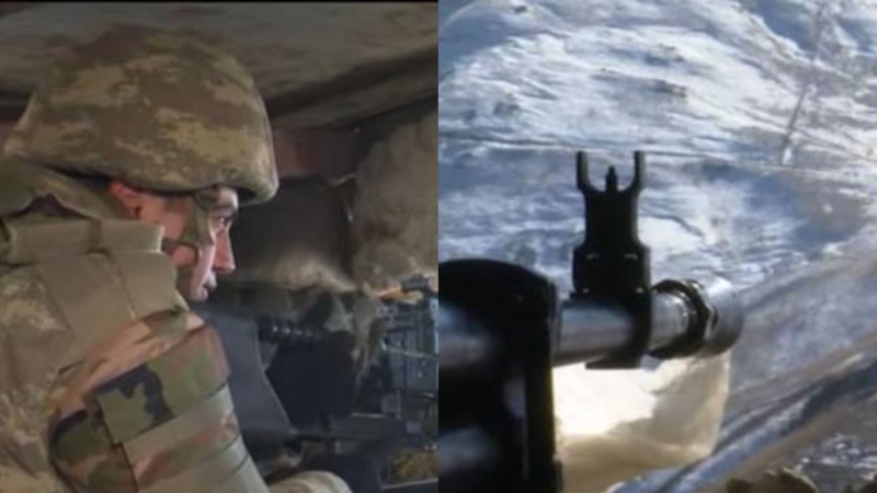 Şiddətli döyüşlər gedən ərazidən son görüntülər (VİDEO)