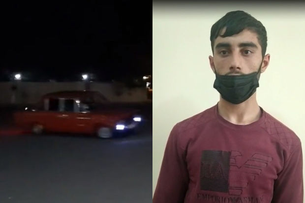 В Геранбое арестован совершивший автохулиганство молодой человек - ВИДЕО