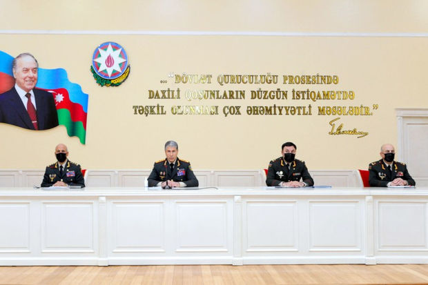 Nazir Daxili Qoşunların hərbçilərinə tapşırıqlar verdi - FOTO