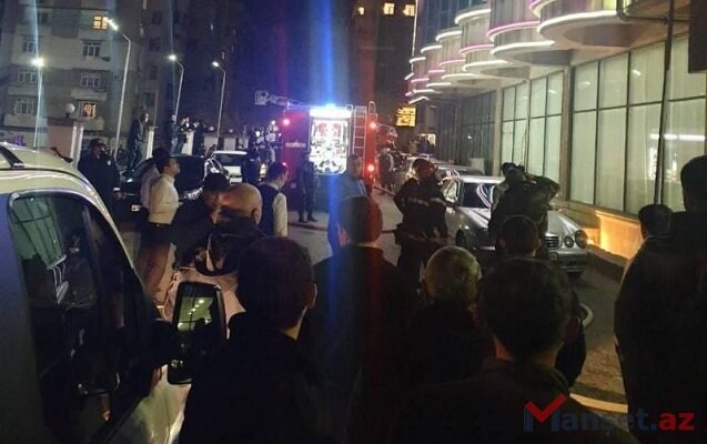 Bakıda toy zamanı restoran yandı, qonaqlar təxliyyə olundu