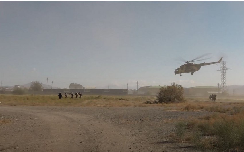 Naxçıvanda Azərbaycan xüsusi təyinatlılarının terrorla mübarizə üzrə təlimi keçirilib