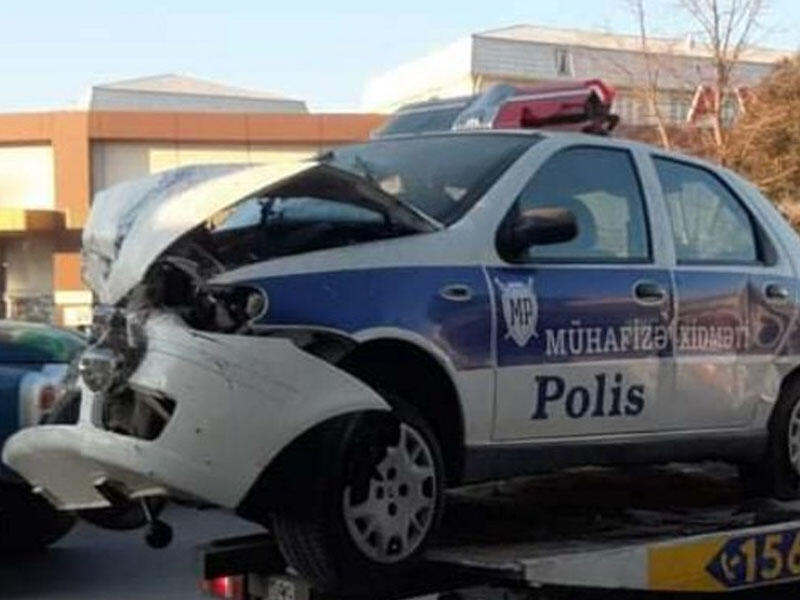 Polisin həlak olduğu qəzadan görüntülər - Foto