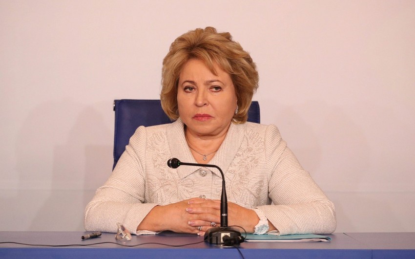 Matviyenko yenidən MDB Parlament Assambleyası Şurasının sədri seçilib