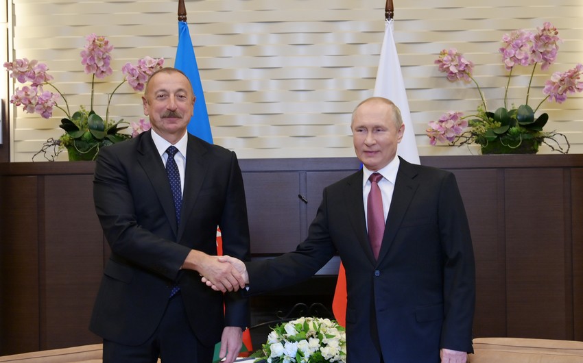 Soçidə İlham Əliyev və Vladimir Putin arasında ikitərəfli görüş başlayıb- YENİLƏNİB