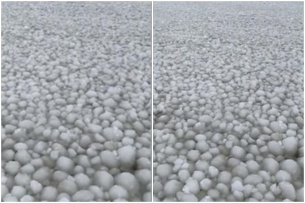 Nadir təbiət hadisəsi: Milyonlarla buzlu kürə gölün üzərini örtdü - VİDEO