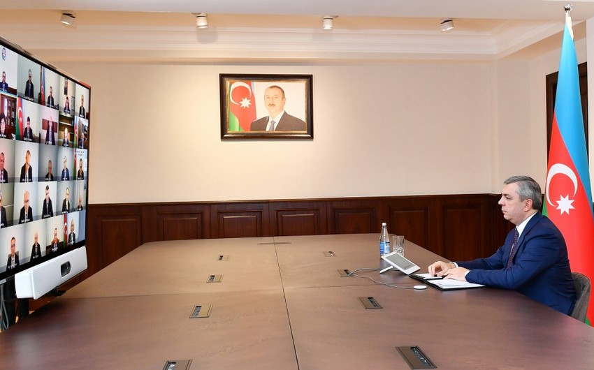 Əlaqələndirmə Qərargahının bir illik fəaliyyəti müzakirə olunub