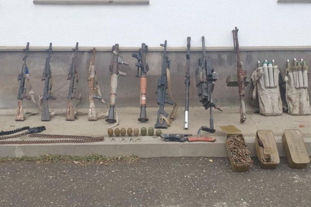 Xocavənddə ermənilərin atıb qaçdığı silah-sursat TAPILDI - VİDEO