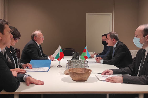 Ceyhun Bayramov bolqarıstanlı həmkarı ilə görüşdü