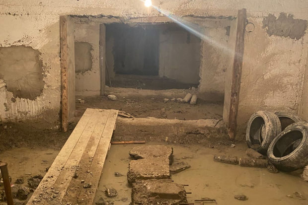 Bakıda binanın zirzəmisində aparılan qanunsuz söküntü DAYANDIRILDI - FOTO/VİDEO