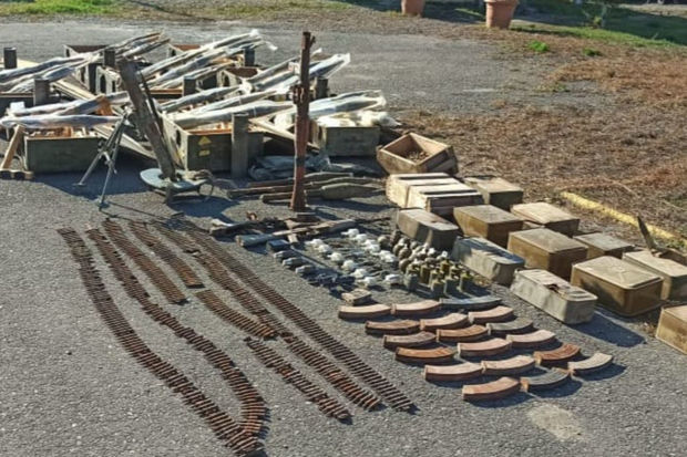 Füzuli rayonunda silah-sursat aşkarlandı - VİDEO