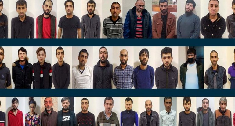 Polis əməliyyatlar keçirib, daha 45 nəfər saxlanılıb