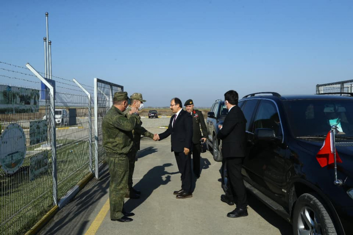 Türkiyə səfiri Qarabağdakı Rusiya - Türkiyə Birgə Monitorinq Mərkəzində olub