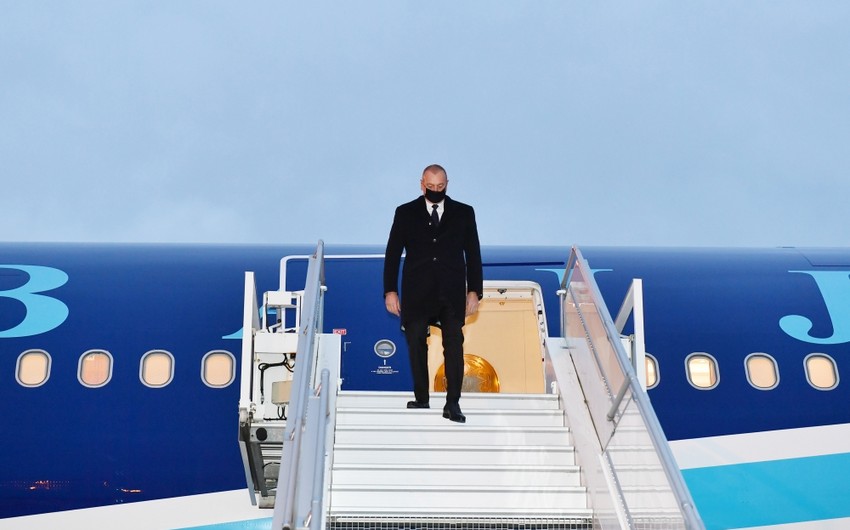 İlham Əliyev Şərq Tərəfdaşlığı Proqramının VI sammitində iştirak etmək üçün Belçikaya işgüzar səfər edib