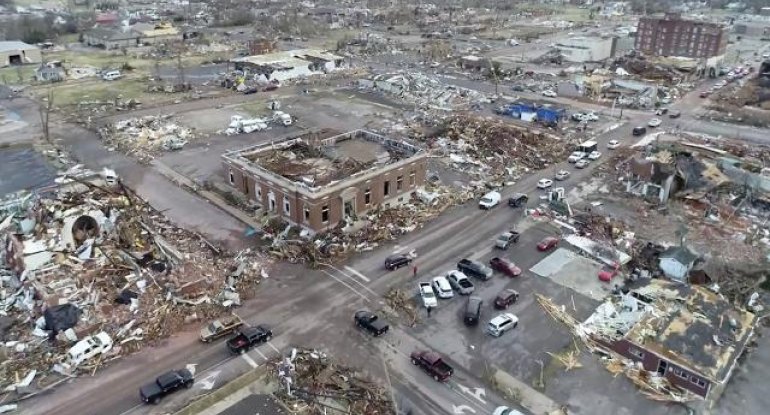 ABŞ-da tornado nəticəsində həlak olanların sayı 64-ə yüksəlib
