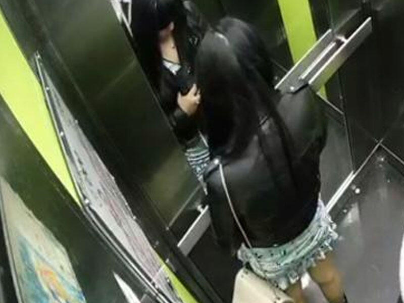 Liftdə qıza təcavüz etmək istəyən əcnəbi ələ keçdi - Anbaan VİDEO