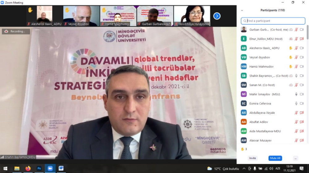 Mingəçevir Dövlət Universitetində beynəlxalq elmi konfrans uğurla yekunlaşıb