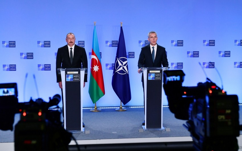 Azərbaycan Prezidentilə NATO Baş katibinin birgə mətbuat konfransı olub - TAN MƏTN