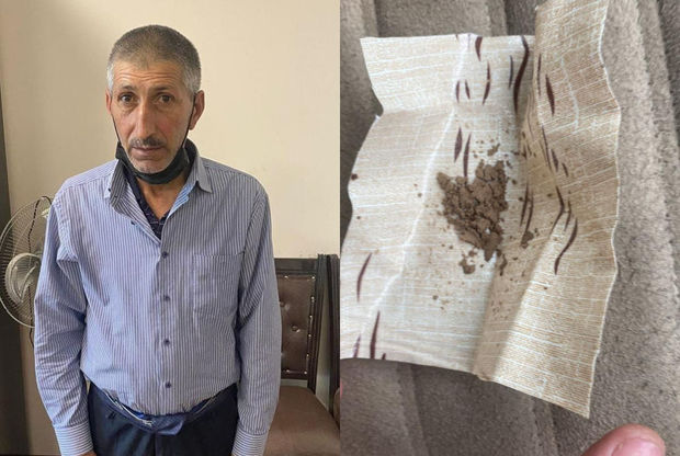 Heroin satan şəxs Xızıda saxlanıldı - FOTO