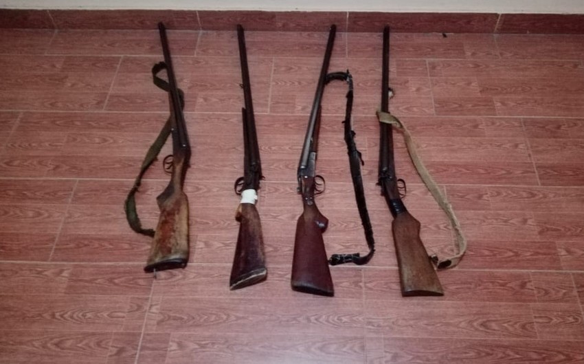 Masallı sakinlərindən qanunsuz odlu silahlar aşkarlanıb