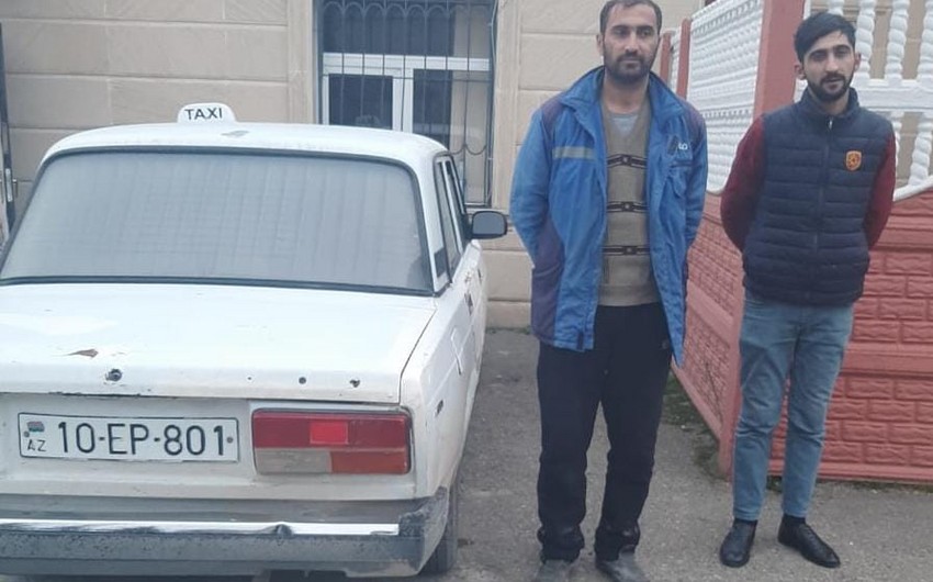 Narkotikin təsiri altında avtomobil idarə edən sürücü və onun sərnişini saxlanılıb