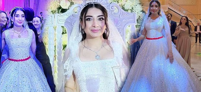 Nadir gəlininin geyiminə 10 min ödədi - FOTO