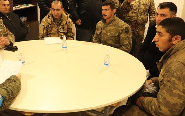 Sülhməramlılar hərbçilərimizi belə qaytarıb - Fotolar