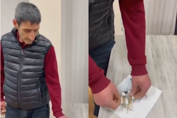 Narkotik vasitənin təsiri altında olan taksi sürücüsü aşkarlanıb - VİDEO