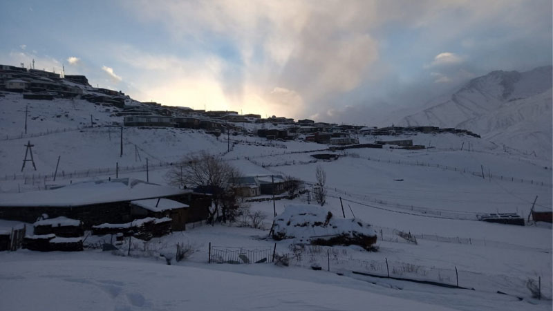 Şimal bölgəsinə 25 sm qar yağdı - Temperatur mənfi 8 dərəcəyədək endi (FOTO)