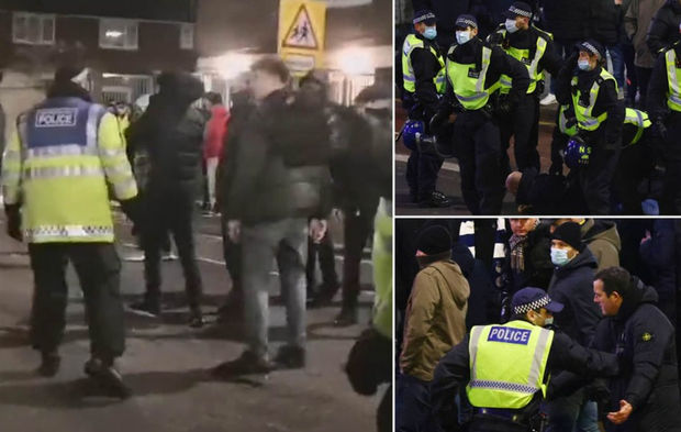 İngiltərədə futbol fanatları arasında qanlı toqquşma olub - VİDEO