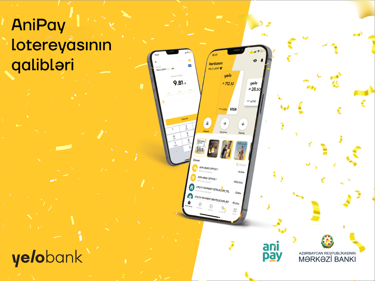 Yelo Bank müştəriləri lotereyada qalib oldular