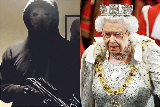 İngiltərədə maskalı gənc Kraliça Elizabeti öldürməklə hədələdi - FOTO/VİDEO