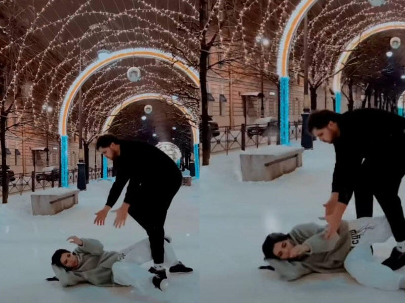 Romantik video çəkdirmək sevgisi qəza ilə bitdi - VİDEO