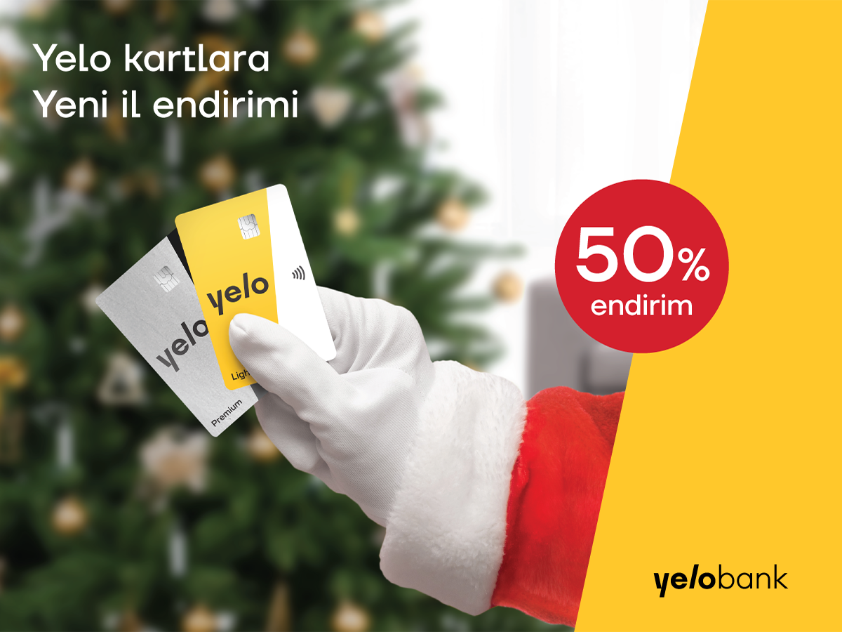 Yelo Kart üçün 50% endirim kampaniyası!