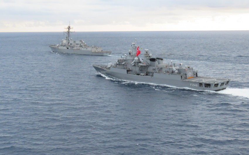 Türkiyə və ABŞ gəmiləri Aralıq dənizində birgə təlim keçiib