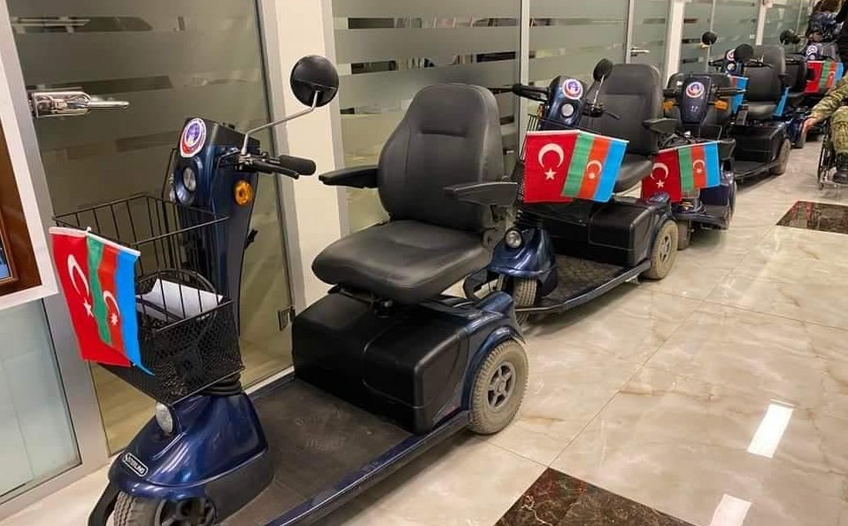 Sağlamlıq imkanları məhdud yüzədək qazi əlil arabaları ilə təmin edilib