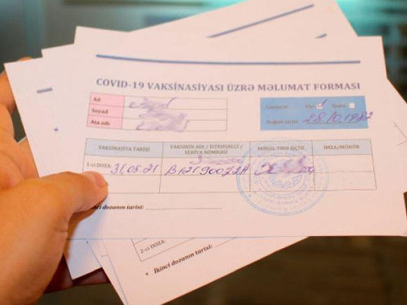 67 nəfərə saxta COVID-19 pasportu verən tibb işçisinə cinayət işi açıldı