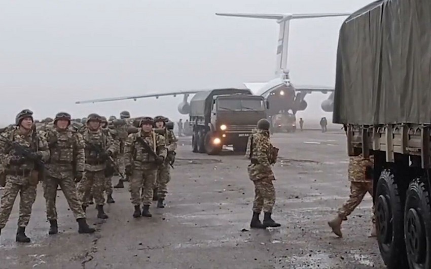 Qazaxıstana yeridilən KTMT sülhməramlılarının sayı açıqlanıb