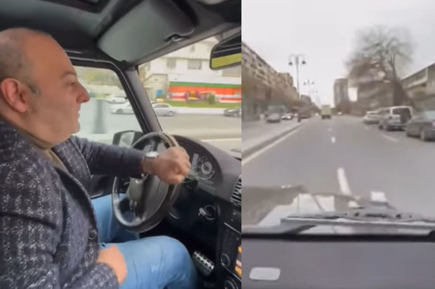 Bakıda aztəminatlı ailələri təhqir edən sürücü saxlanılıb -VİDEO