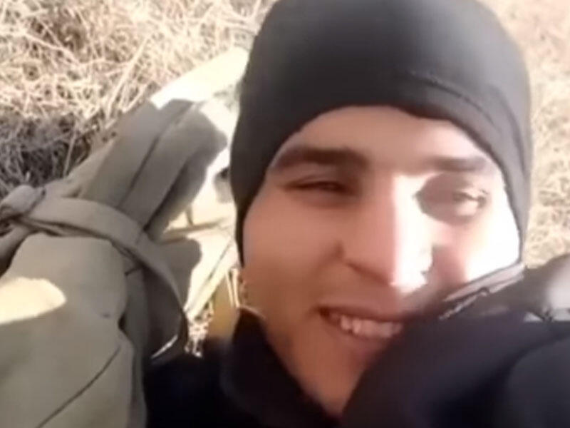 Dünən şəhid olan hərbçimizin ölümündən bir qədər öncə çəkdiyi VİDEOsu