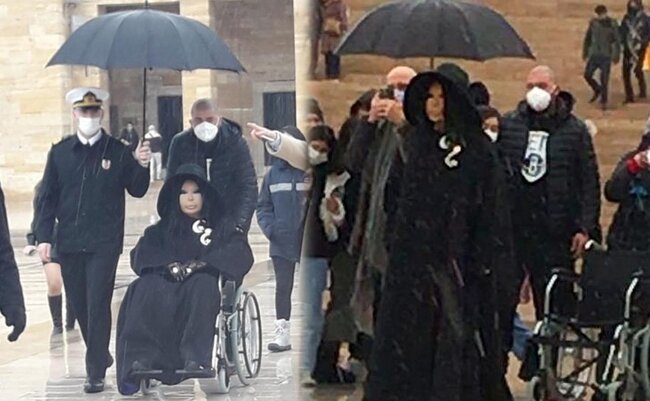 Əsgərin Bülənt Ərsoy üçün çətir tutması tənqid olundu - FOTOLAR