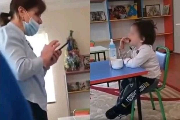 Уволена ударившая ребенка 