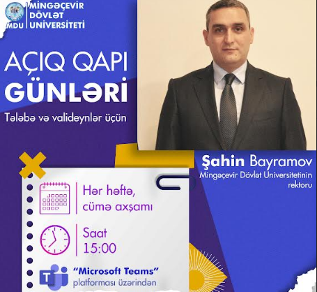 Mingəçevir Dövlət Universitetində növbəti “Açıq qapı” günü keçiriləcək