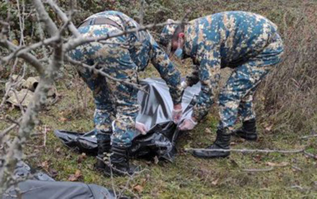 Daha bir erməni hərbçinin qalıqları tapıldı