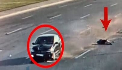 Bakıda maşın süpürgəçini belə vurdu - ANBAAN VİDEO