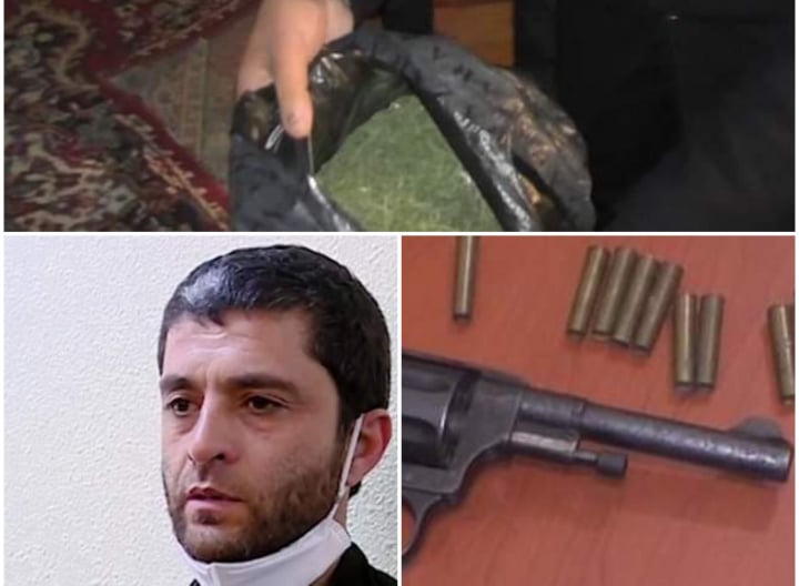 Qanunsuz silah gəzdirən şəxs salanıldı