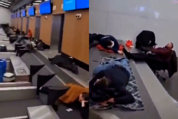 Сотни иностранных граждан застряли в аэропорту Стамбула - ВИДЕО