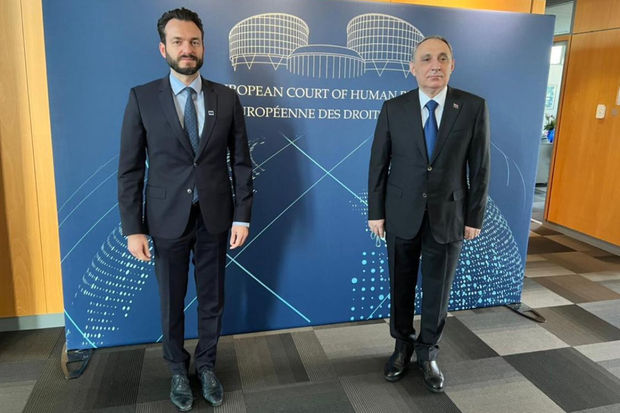 Baş prokuror İnsan Hüquqları üzrə Avropa Məhkəməsinin sədri ilə görüşdü - FOTO